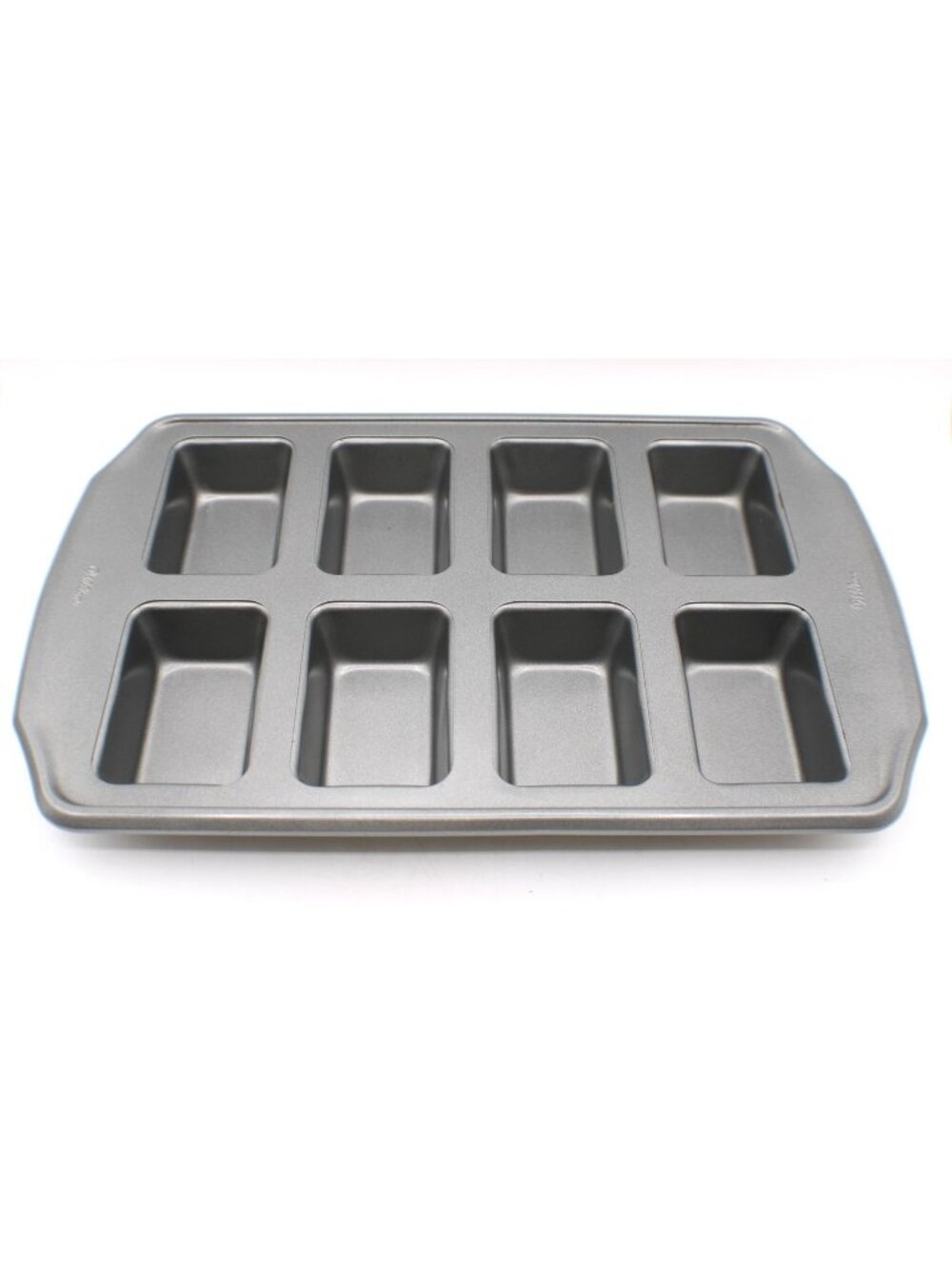 Wilton 8‑Cavity Mini Loaf Baking Pan Nonstick 15x9" bakers meal prep gift‑loafs